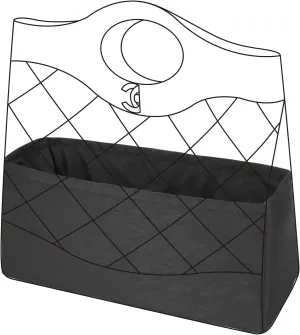 Silk Purse Organizer Insert fits Chanel 31 Bags, Silky Smooth Bag Organizer, Large Capacity Inner Bag, Luxury Handbag Tote Shaper (Mini, Black)