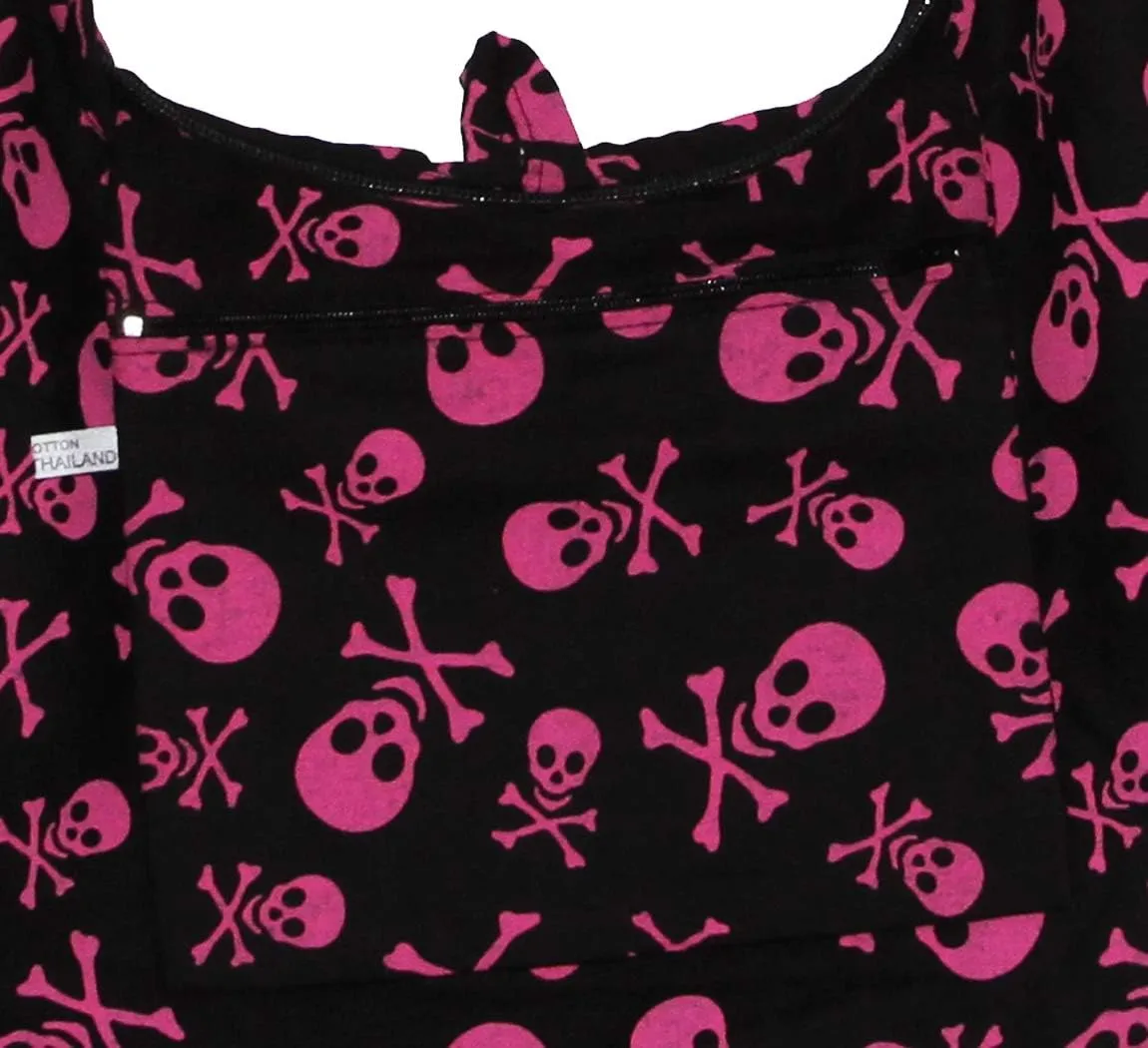 Skull Bohemian Boho Hobo Hippie Gothic Crossbody Bag Purse 33" Black
