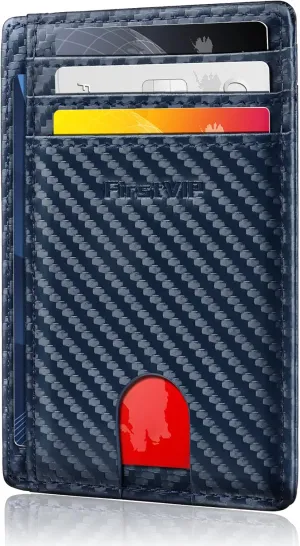 Slim Minimalist Front Pocket RFID Blocking Leather Wallets for Men and Women | Multiple Credit/Debit Card Holder | Thin Wallets for Boy Girl | Travel Friendly | Gifts For Him Her
