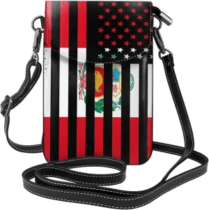 Small Cell Phone Purse Pu Leather Crossbody Cell Phone Bag Women Handbags With Shoulder Strap Holder Wallet Phones
