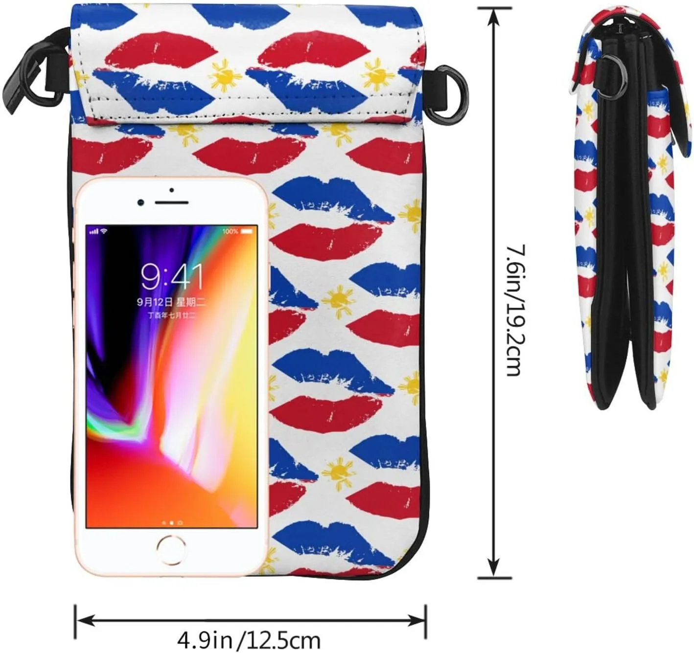 Small Cell Phone Purse Pu Leather Crossbody Cell Phone Bag Women Handbags With Shoulder Strap Holder Wallet Phones