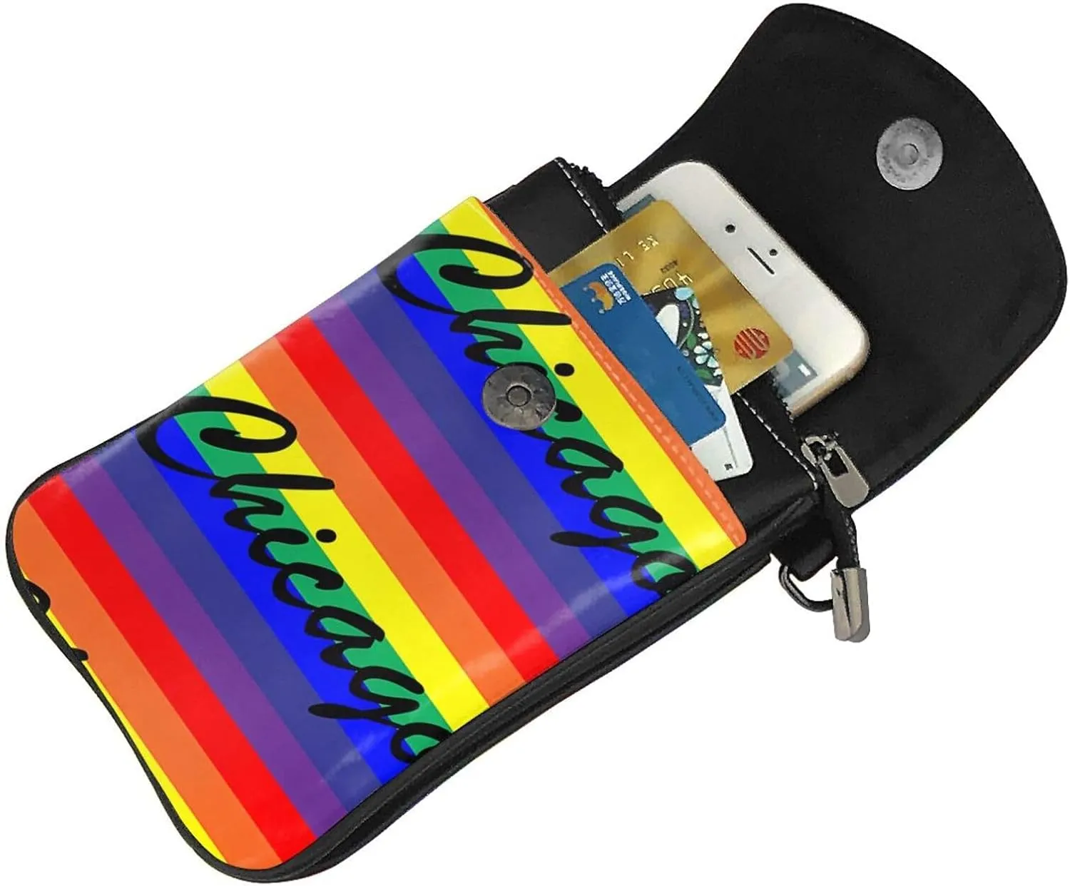 Small Cell Phone Purse Pu Leather Crossbody Cell Phone Bag Women Handbags With Shoulder Strap Holder Wallet Phones