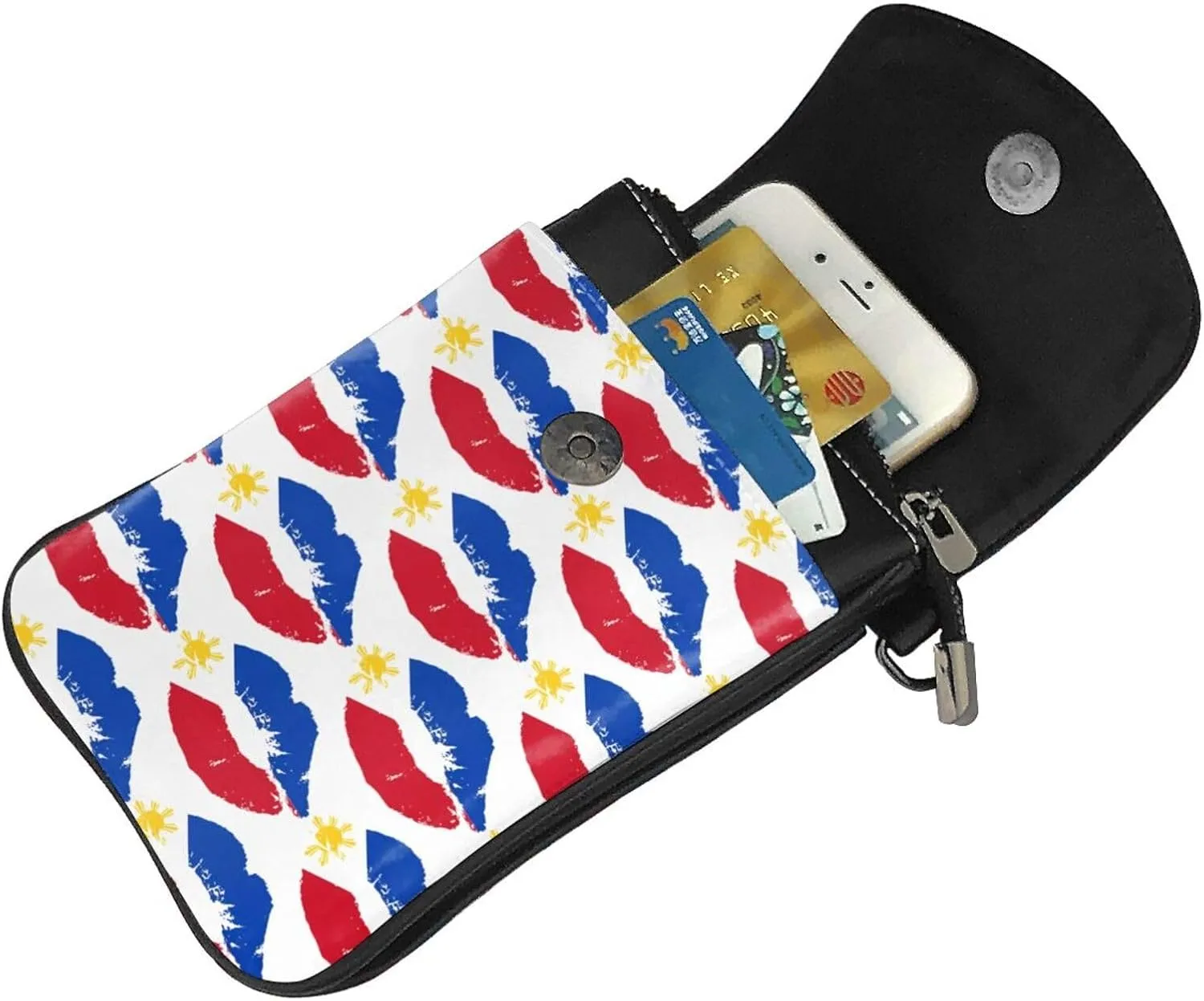 Small Cell Phone Purse Pu Leather Crossbody Cell Phone Bag Women Handbags With Shoulder Strap Holder Wallet Phones