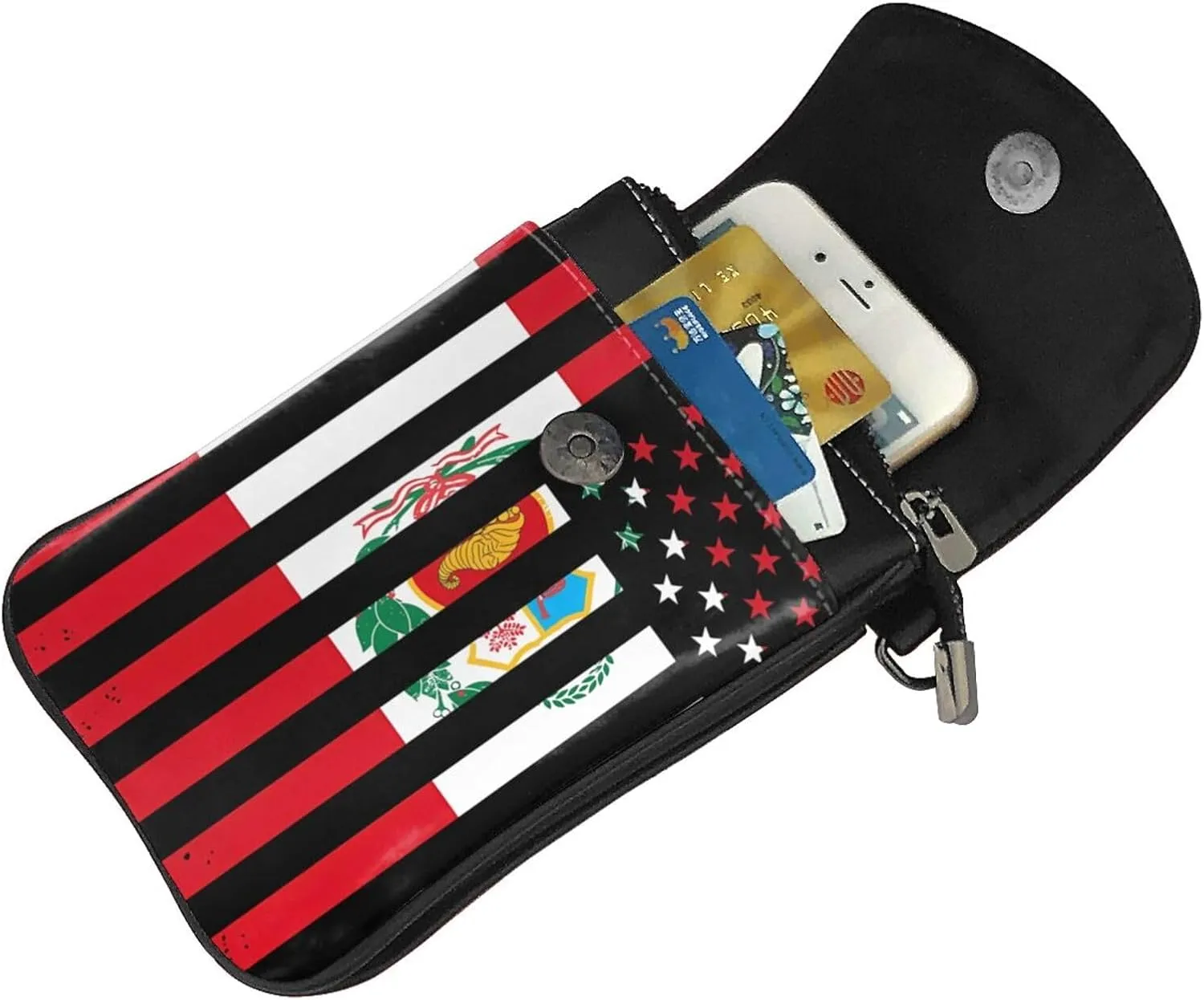 Small Cell Phone Purse Pu Leather Crossbody Cell Phone Bag Women Handbags With Shoulder Strap Holder Wallet Phones