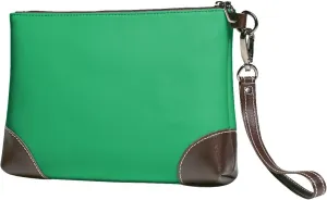 Small Clutch Purses for Women - Forestgreen Leather Wristlet Wallets for Women with Wrist Strap