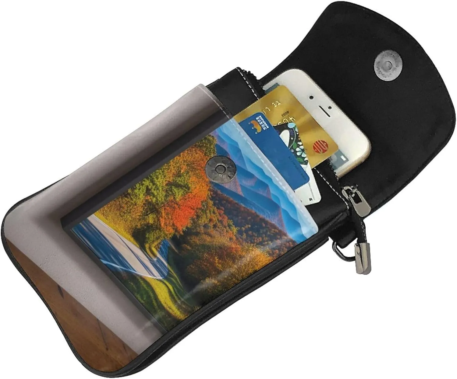 Small Crossbody Bags for Women,Leather Shoulder Bag for Cell Phone Purse with Strap and Camo Printed