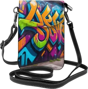 Small Crossbody Bags for Women,Leather Shoulder Bag for Cell Phone Purse with Strap and Lover Dog Paw Printed