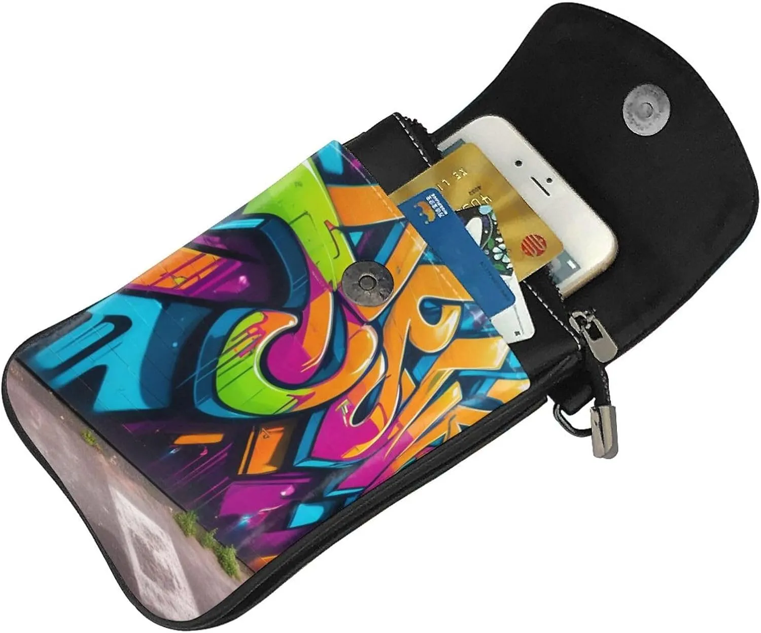 Small Crossbody Bags for Women,Leather Shoulder Bag for Cell Phone Purse with Strap and Lover Dog Paw Printed