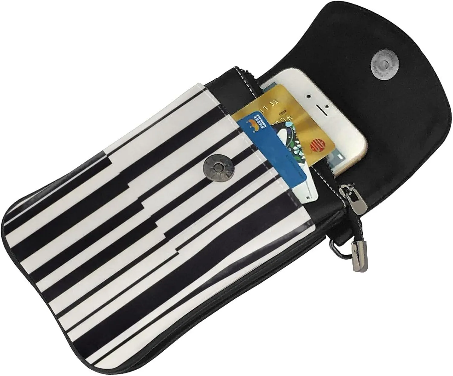Small Crossbody Bags for Women,Leather Shoulder Bag for Cell Phone Purse with Strap and Native-American Printed