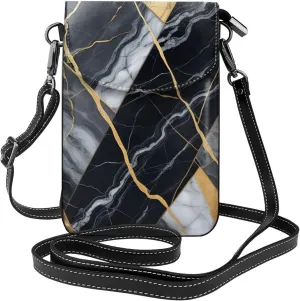 Small Crossbody Bags for Women,Leather Shoulder Bag for Cell Phone Purse with Strap and Tropical tree Printed