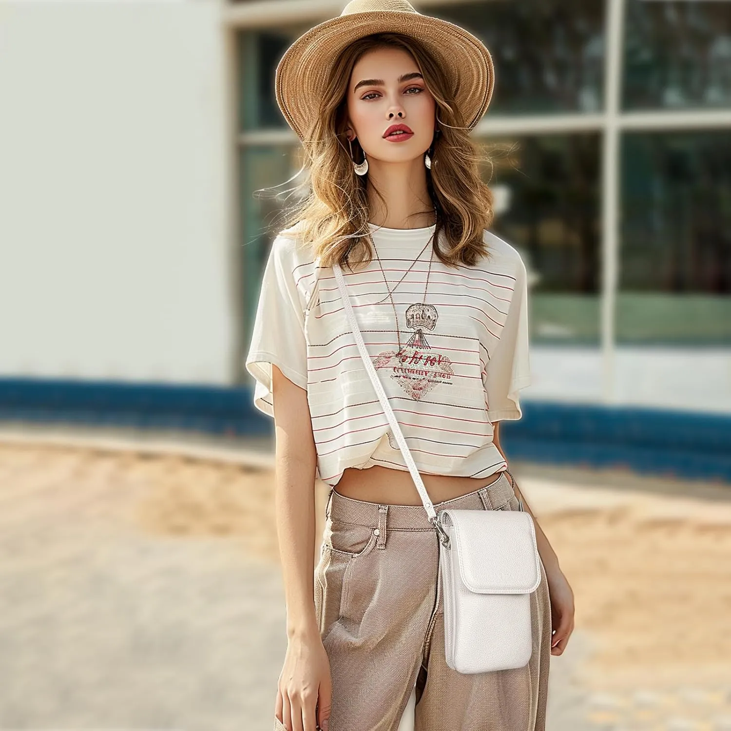 Small Crossbody Cell Phone Purse for Women, Shoulder Phone Bag Wallet Pouch