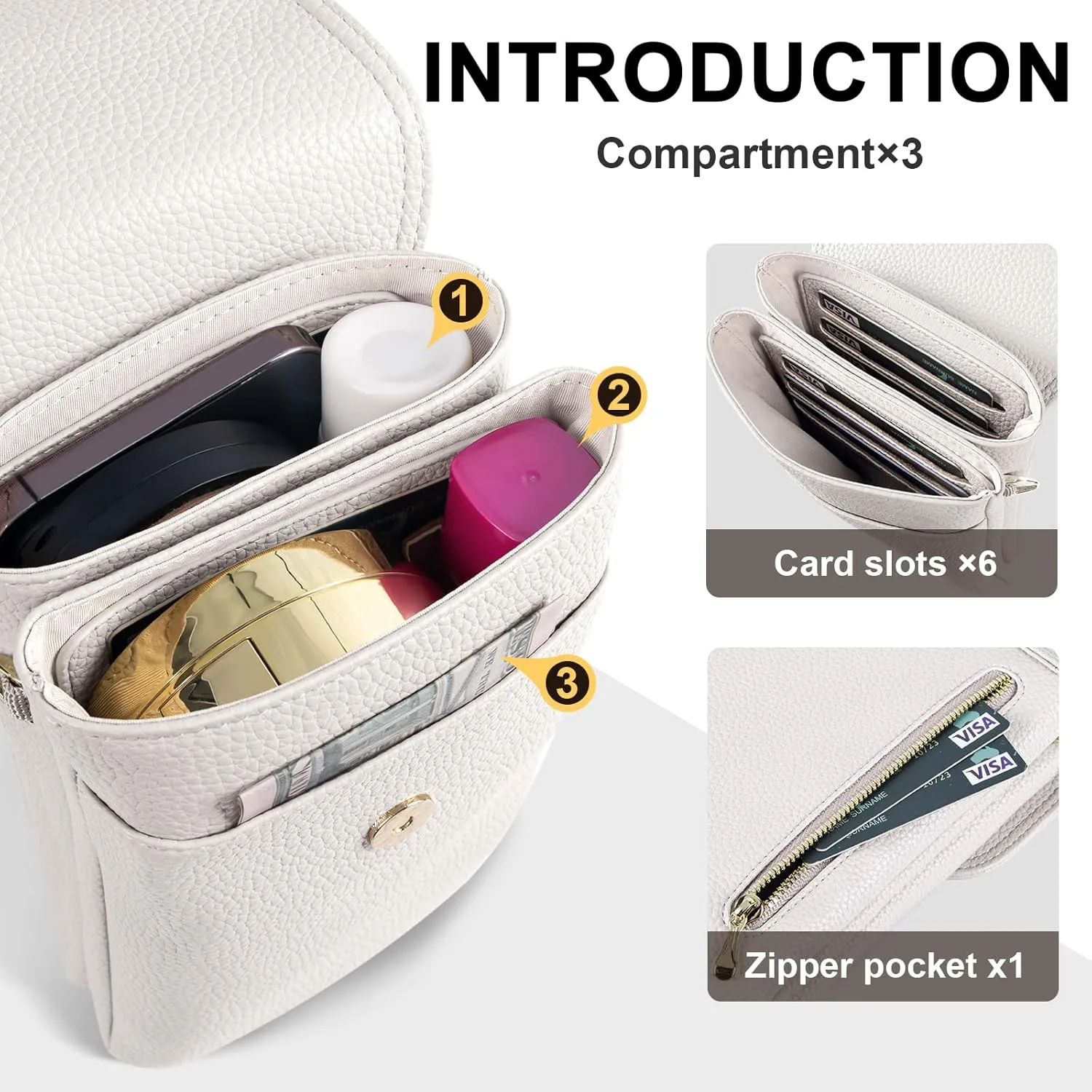 Small Crossbody Cell Phone Purse for Women, Shoulder Phone Bag Wallet Pouch