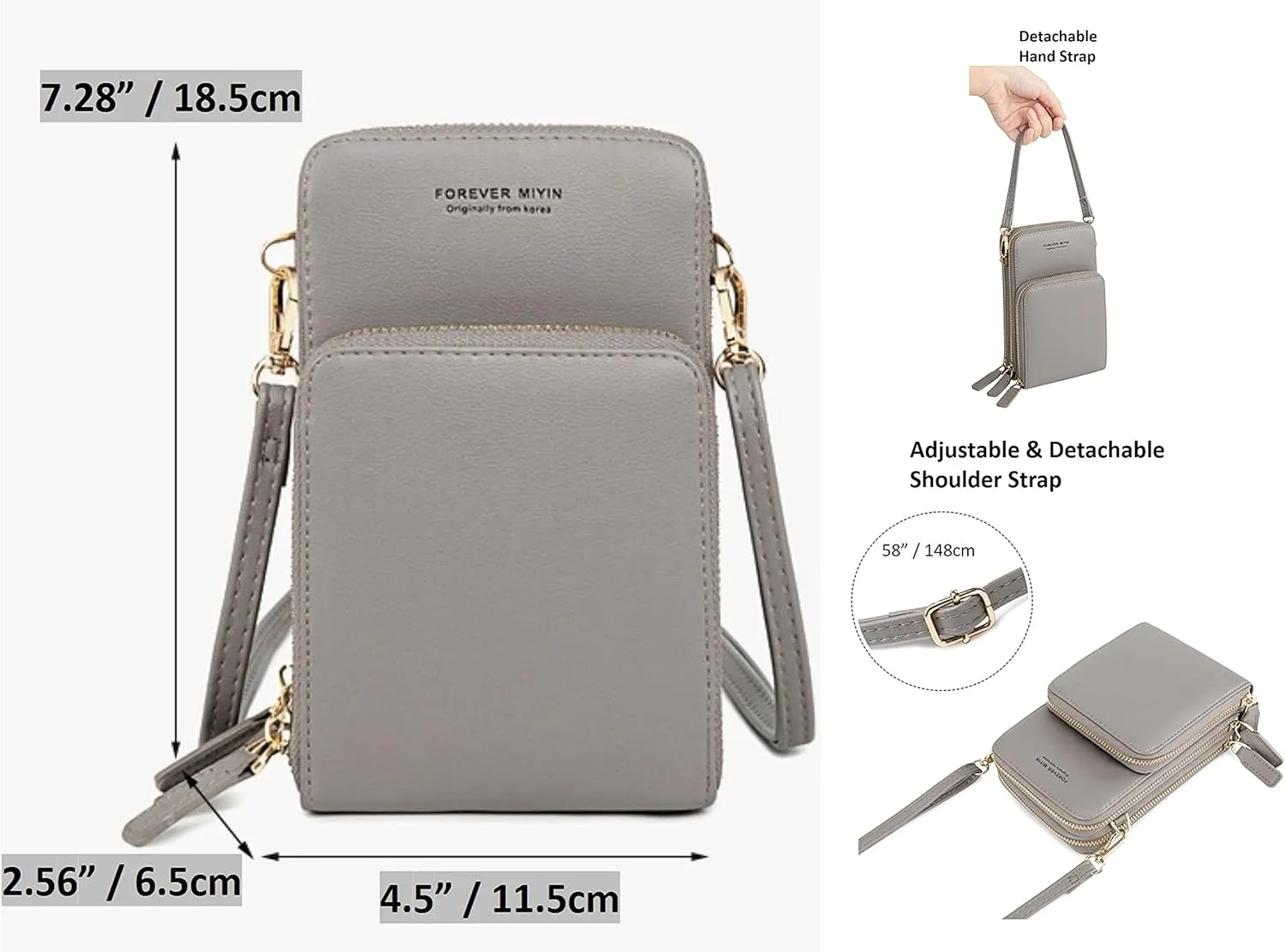 Small Crossbody Phone Bag Shoulder Bag Card holder Wallets Purse for Women & Girls