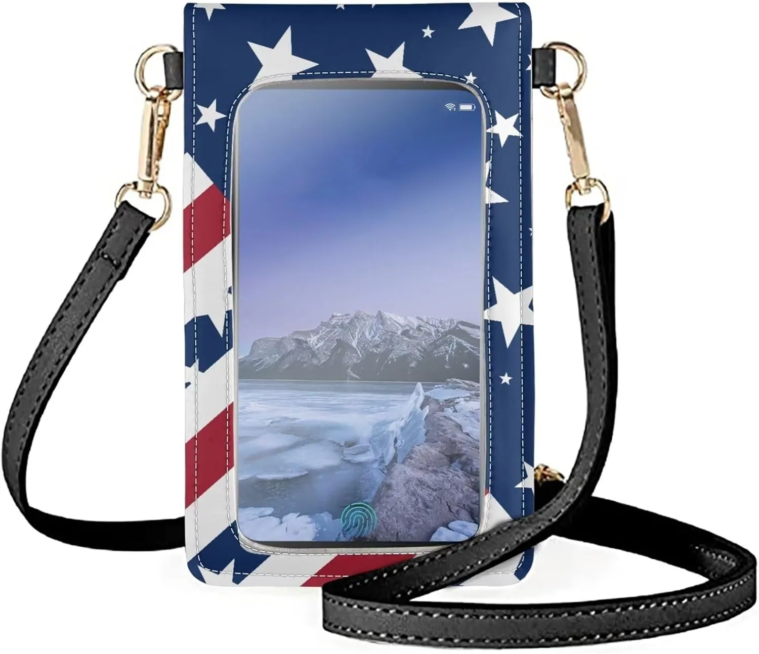 Small Leather Cell Phone Crossbody Bag for Women Cell Phone Purse Wallet Leather Shoulder Handbags