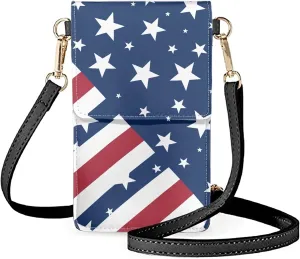 Small Leather Cell Phone Crossbody Bag for Women Cell Phone Purse Wallet Leather Shoulder Handbags