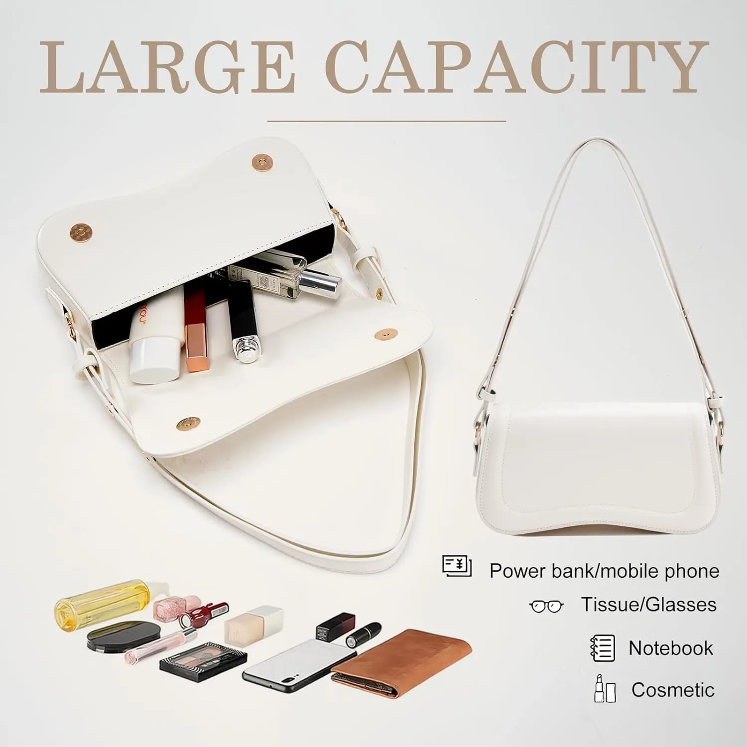 Small Shoulder Bag for women,Crossbody Purses,Leather Tote Handbag Clutch Hobo Purse,with Zipper Closure for Women