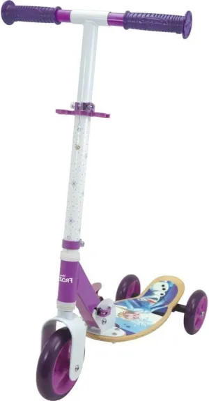 Smoby - Frozen - Wooden and Metal 3-Wheel Skate - Children's Scooter - Silent Wheels - 750191 Normal Multi-Coloured
