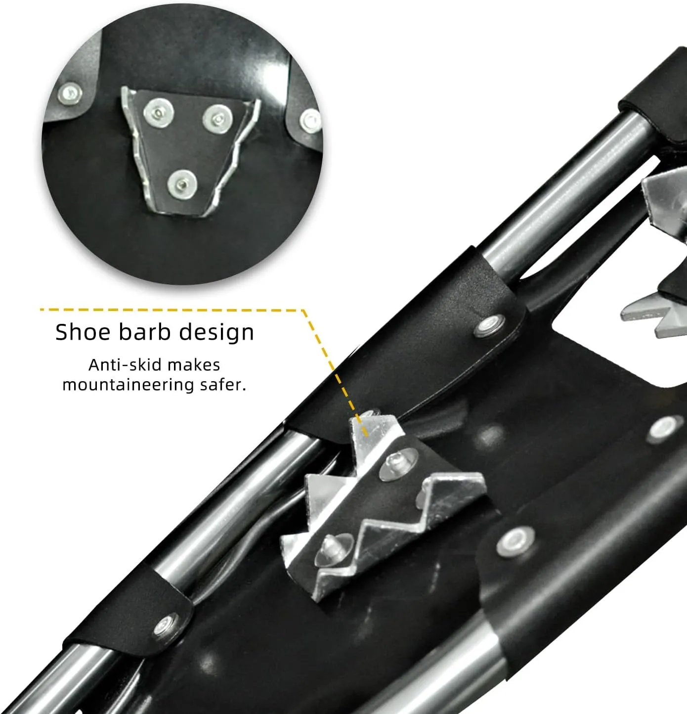 Snowshoes,Lightweight Aluminum Frame,13-Point Heavy Duty Crampons,UV Shoe Decking, and Ratchet System for Secure Fit Complete with Carry Bag for Convenient Storage and Travel