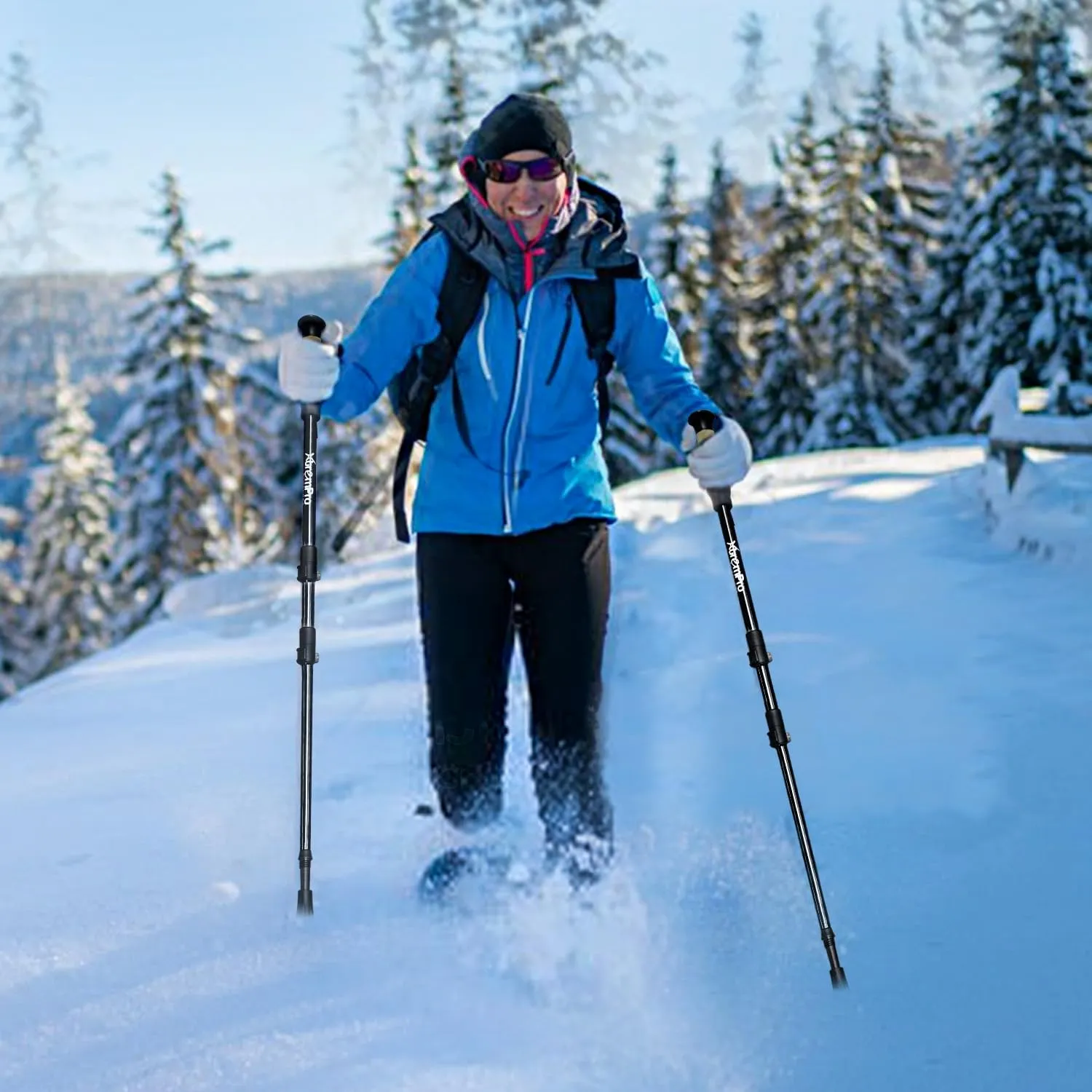 Snowshoes,Lightweight Aluminum Frame,13-Point Heavy Duty Crampons,UV Shoe Decking, and Ratchet System for Secure Fit Complete with Carry Bag for Convenient Storage and Travel