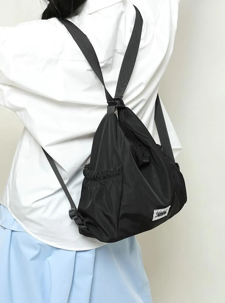 Soft Fabric Crossbody Bag for Women Large Shoulder Handbag Lightweight Tote Purse College Travel Work