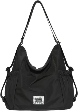 Soft Fabric Crossbody Bag for Women Large Shoulder Handbag Lightweight Tote Purse College Travel Work