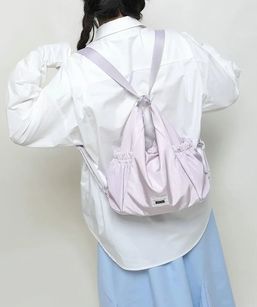 Soft Fabric Crossbody Bag for Women Large Shoulder Handbag Lightweight Tote Purse College Travel Work