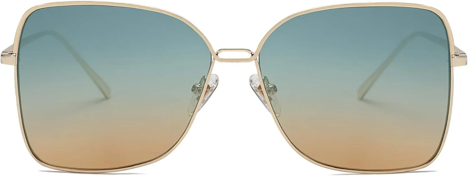 SOJOS Classic Trendy Square Oversized Sunglasses Womens Mens UV400 Big Large Designer Shades SJ1082