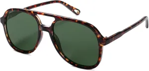 SOJOS Retro Polarized Aviator Sunglasses for Women Men Classic 70s Vintage Trendy Square Aviators SJ2174