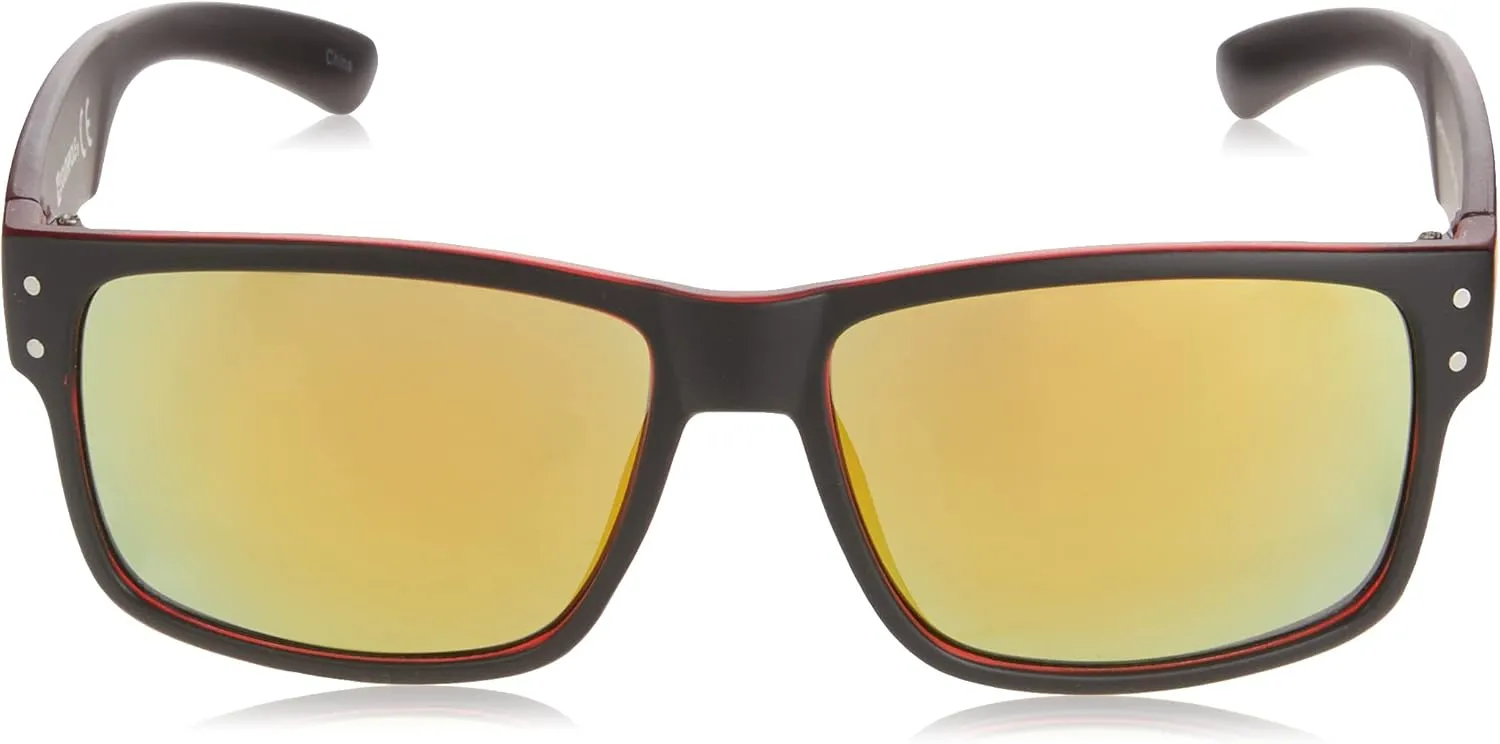 Southpole Retro Slim Metal Rectangular Sunglasses for Men