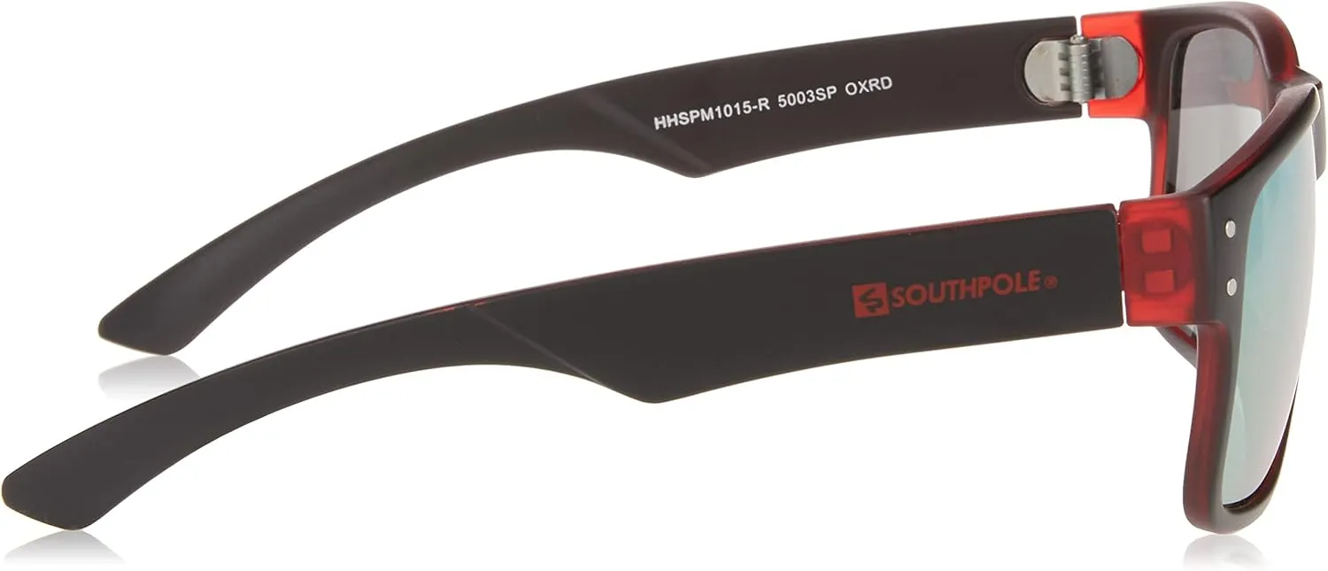 Southpole Retro Slim Metal Rectangular Sunglasses for Men