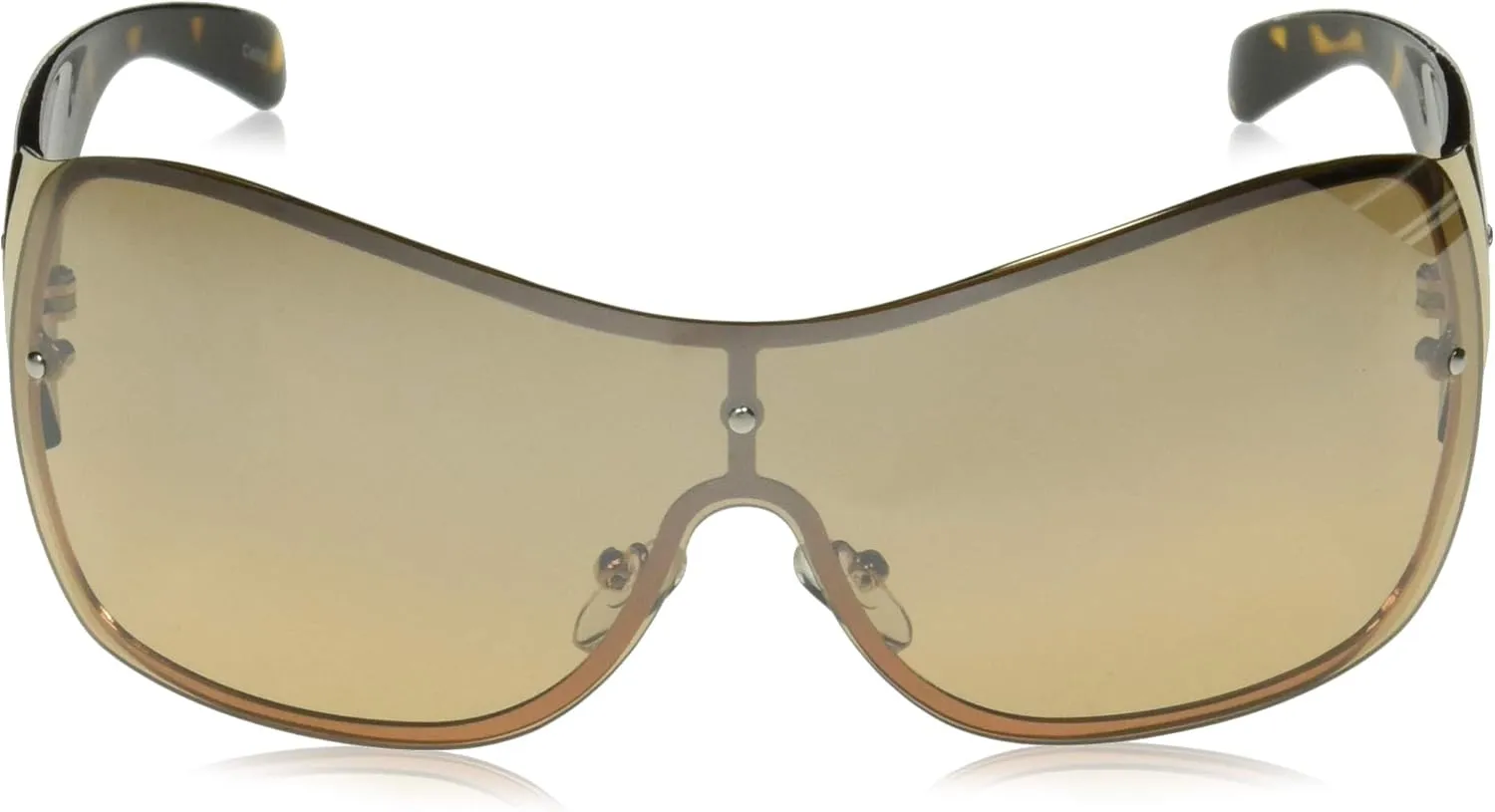 Southpole Women's 1024sp Metal Shield Uv400 Protective Rectangular Sunglasses. Cool Gifts for Her, 138 Mm