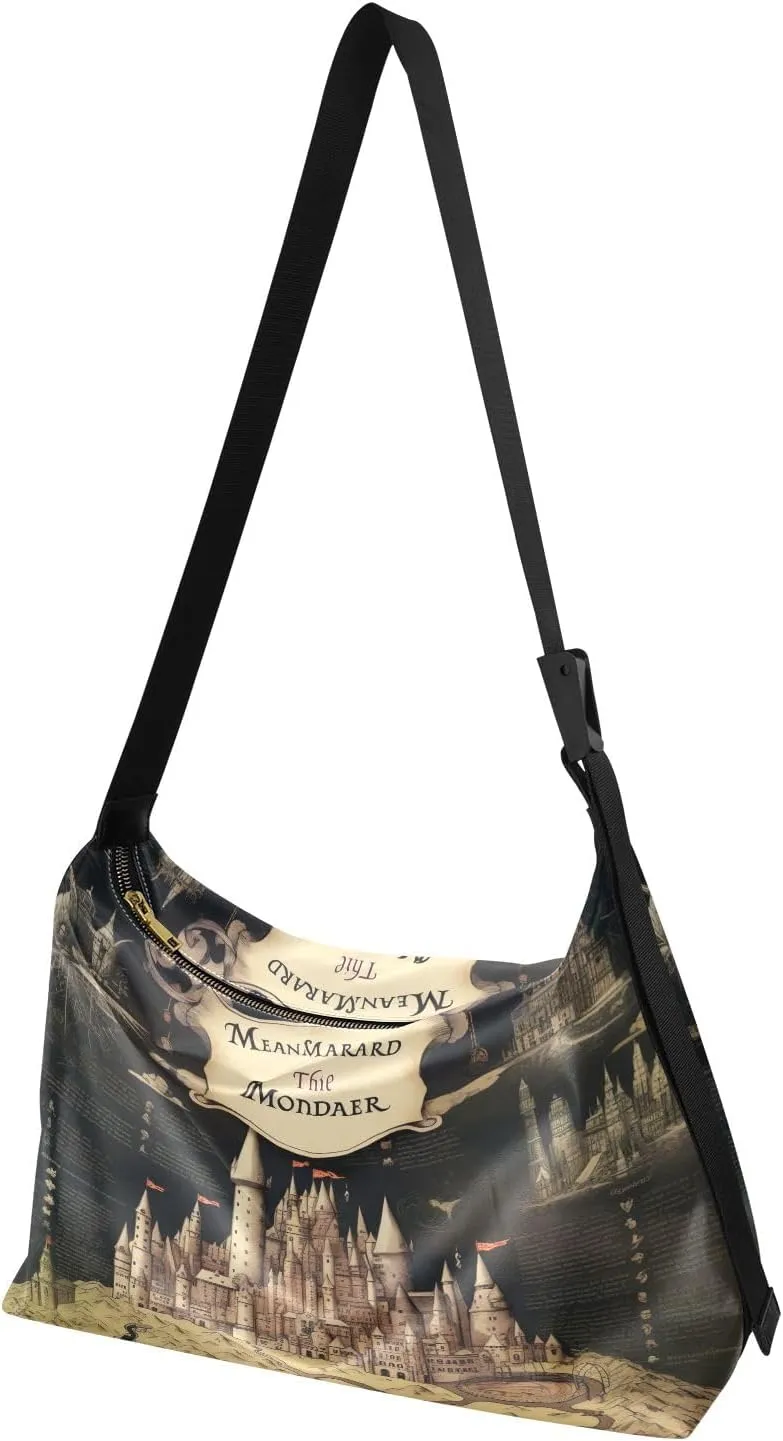 Space Large Leather Crossbody Bag, Shoulder Sling Bag for Men, Cross Body Leather Shoulder Bag