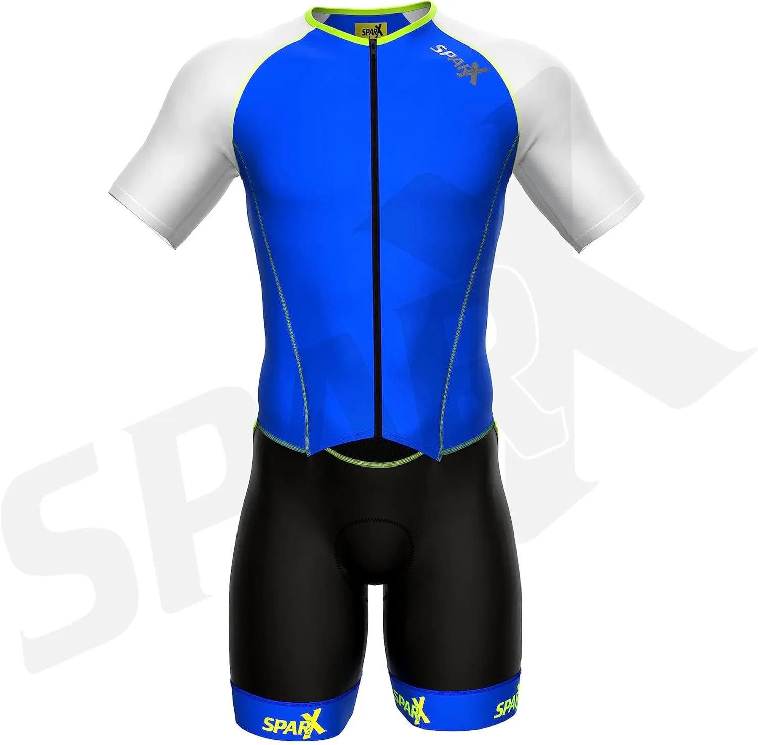 Sparx Mens Elite Aerosuit Triathlon Suit Mens Short Sleeve Tri Suit Skinsuit
