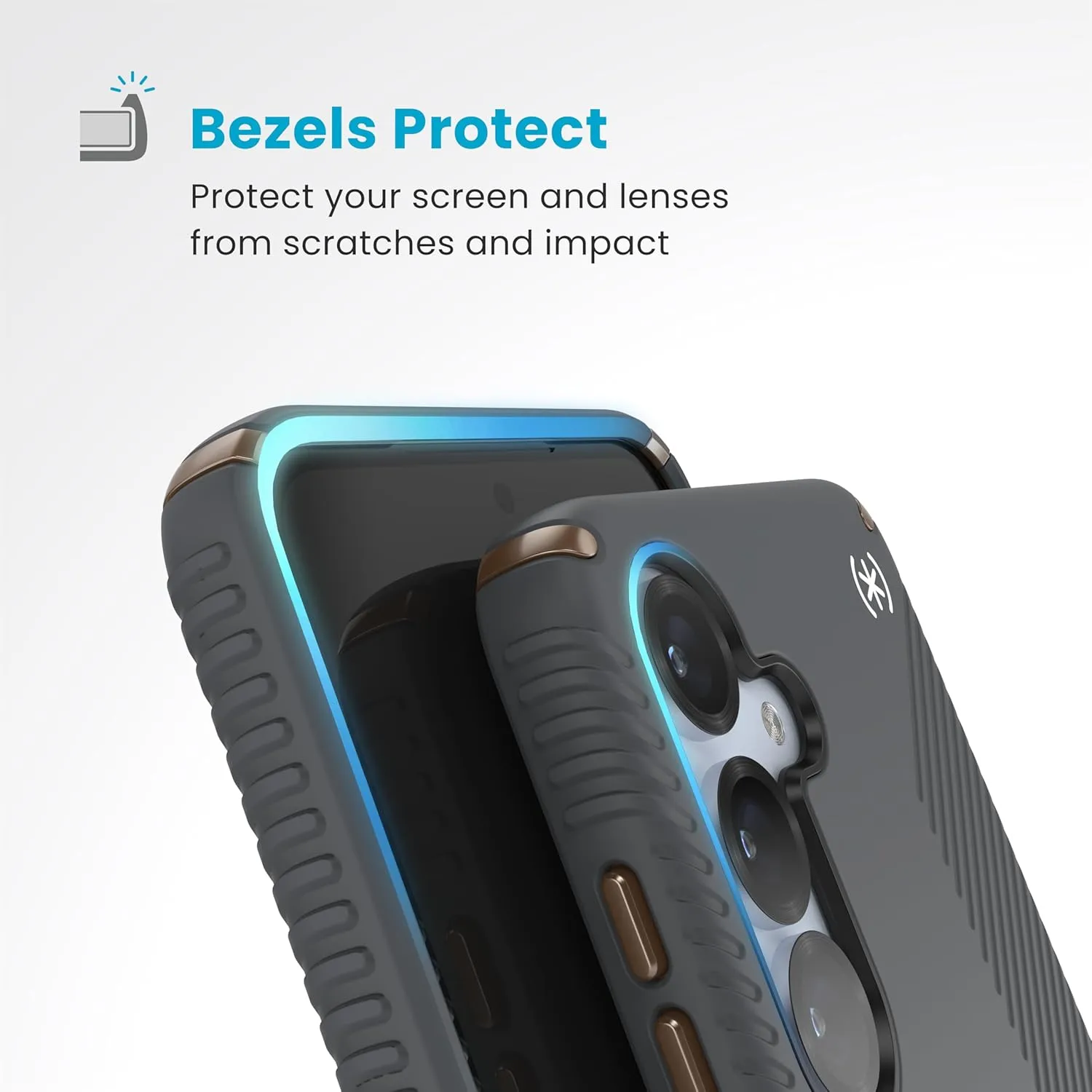 Speck Samsung Galaxy S25 Case - Magnet Case, 13-Foot Drop Protection, No-Slip Grips - Samsung S25 Case Magsafe - Raised Bezel and Enhanced Buttons - Presidio 2 Grip