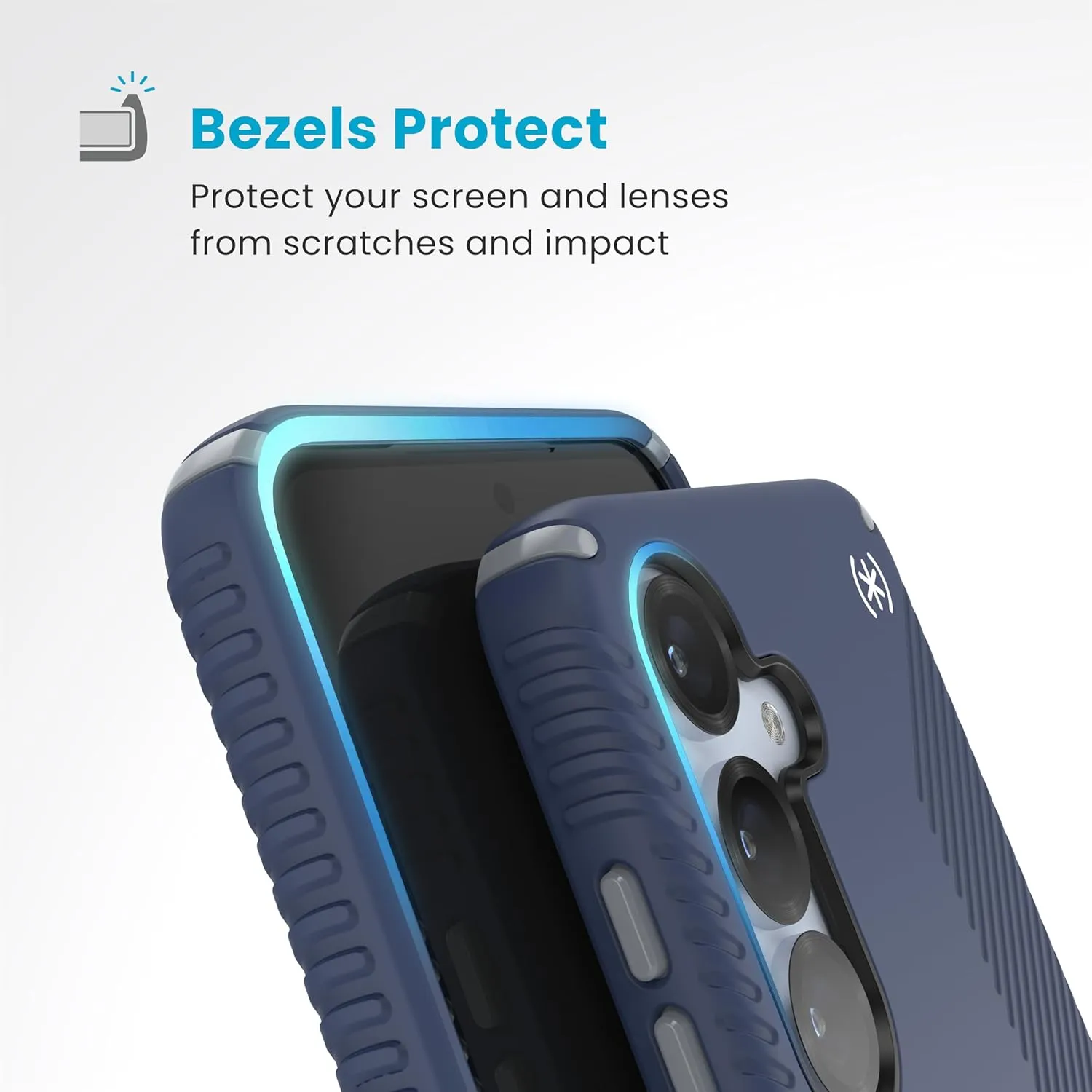 Speck Samsung Galaxy S25 Case - Magnet Case, 13-Foot Drop Protection, No-Slip Grips - Samsung S25 Case Magsafe - Raised Bezel and Enhanced Buttons - Presidio 2 Grip(Pack of 1)
