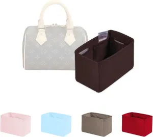 Speedy 35 Bag Organizer Insert, Silky Handbag Insert for Speedy Bags, Purse Organizer with Large Capacity, for Women Handbags (Chocolat, Speedy35)