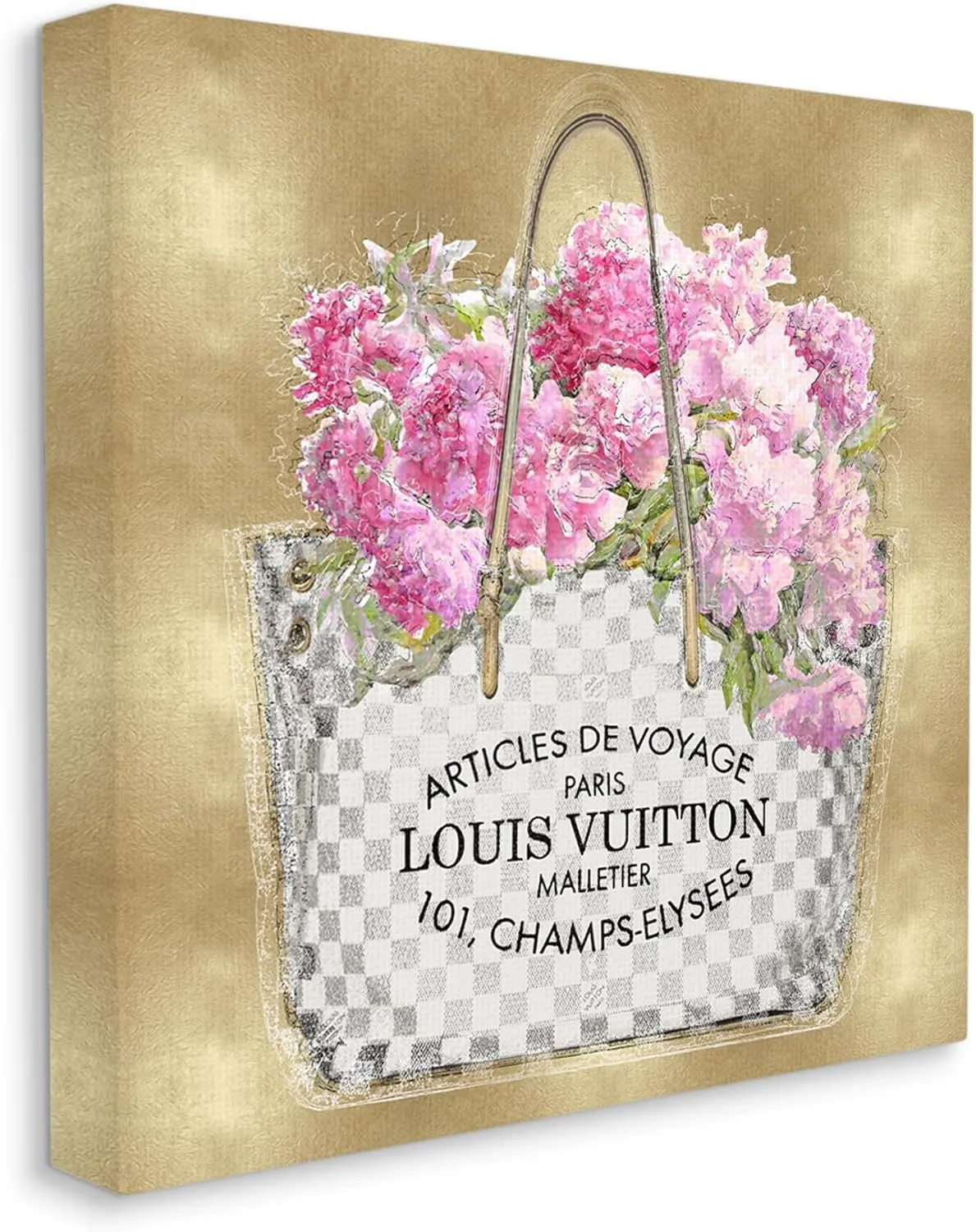 Stupell Industries Glam Peony Purse Canvas Wall Art by Madeline Blake