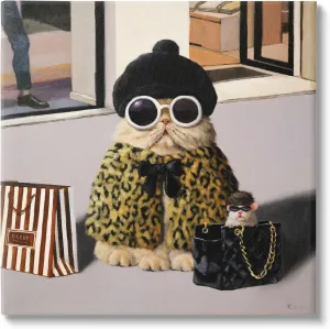 Stupell Industries Sassy Glam Cater Fashion Couture Handbag, Design by Lucia Heffernan