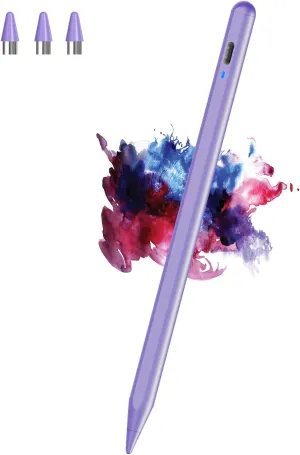 Stylus Pen for Android, Magnetic Phone Pencil, CMARS Fine Point Stylus Pens for Touchscreen, Tablet Pen Compatible with iPhone/Samsung/Xiaomi/Huawei/Vivo and Other Android Phone and Tablet - Purple