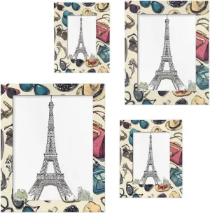 Sunglasses Bag 11 * 14 Picture Frame Rectangular Photo Frame Timber Frame Acrylic Panel Suitable for Wall or Desktop Display Beige