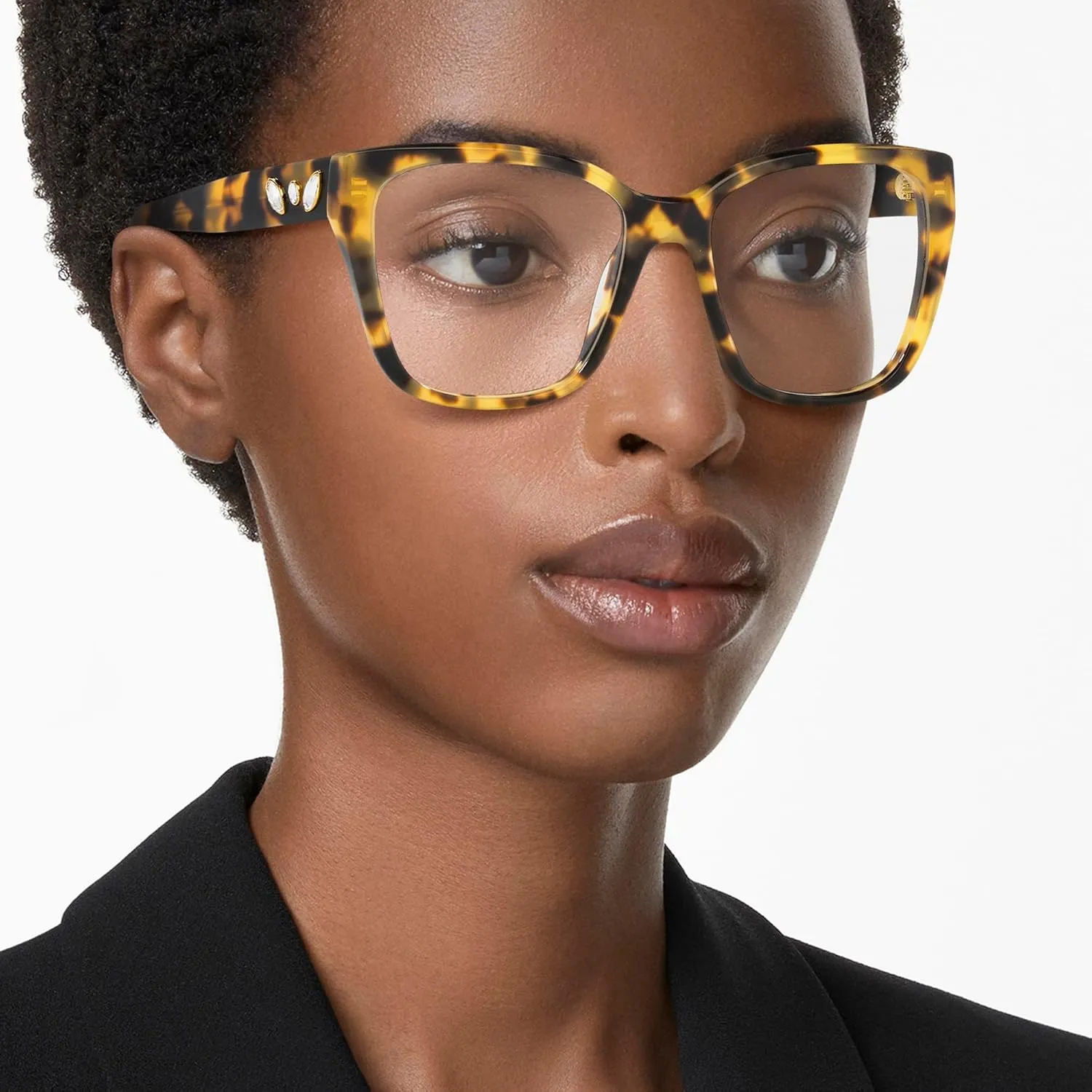 Swarovski Women's Sk2008 Square Prescription Eyewear Frames