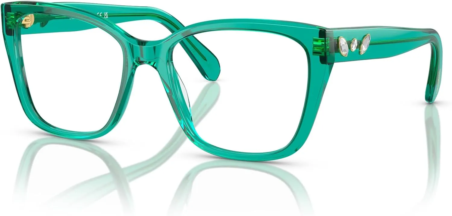 Swarovski Women's Sk2008 Square Prescription Eyewear Frames