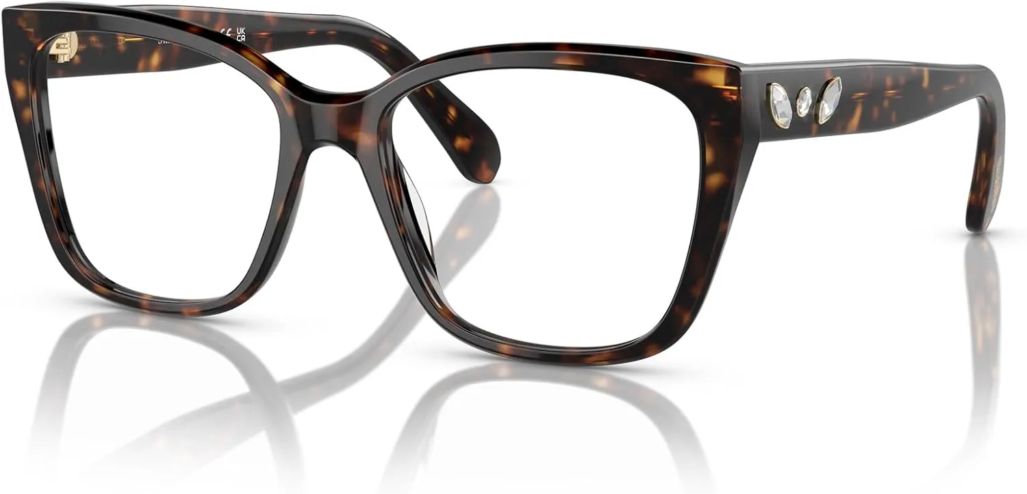 Swarovski Women's Sk2008 Square Prescription Eyewear Frames