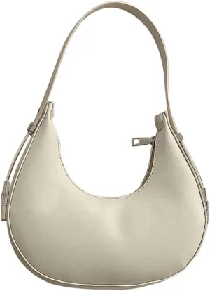 SweatyRocks Women's Snakeskin Embossed Hobo Bag Adjustable Strap Shoulder Handbag Solid Clutch Purse Round Bags