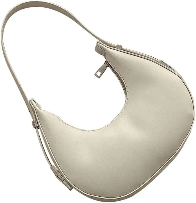 SweatyRocks Women's Snakeskin Embossed Hobo Bag Adjustable Strap Shoulder Handbag Solid Clutch Purse Round Bags