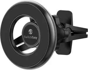 SWITCHEASY Magnetic Car Phone Holder - MagMount, Universal 360° Rotation Strong Magnet Car Phone Mount for Dashboard Compatible with Phone 15/14/13/12/11, Samsung - Bracket Type, Black