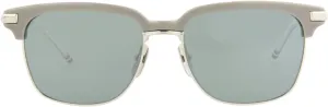 TB-713 Sunglasses Grey-White Back - Silver 55mm