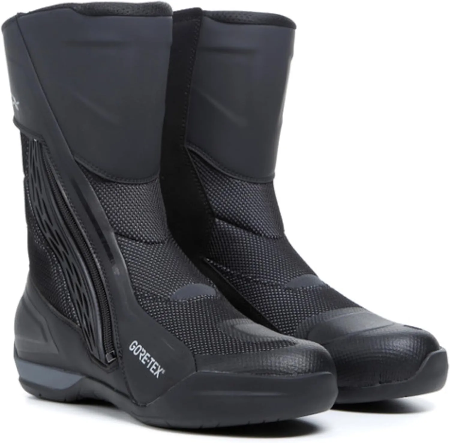 TCX - Airtech 3 GTX Men's Touring Boots, Waterproof Motorcycle Boots with Gore-Tex Membrane, Breathable Fabric and Microfibre Upper, Zip and Velcro Fastening, Black