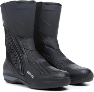 TCX - Airtech 3 GTX Men's Touring Boots, Waterproof Motorcycle Boots with Gore-Tex Membrane, Breathable Fabric and Microfibre Upper, Zip and Velcro Fastening, Black