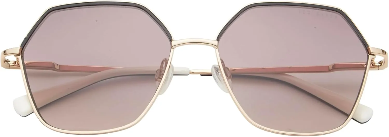Ted Baker TWS263 Women's Geo Shape Sunglasses, 57 mm, UV400 Protection